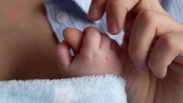 Moderskap Barndom Familj Vård Hälsa Medicin Dermatologi Moderskap Koncept Mamma — Stockvideo