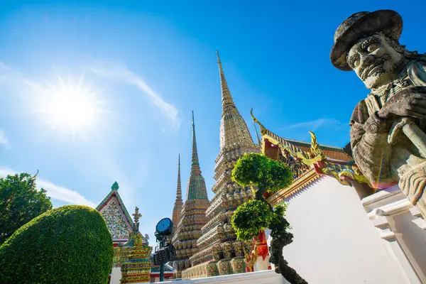 Giant Guardian Temple Emerald Buddha Wat Phra Kaew One Bangkok — Stock Photo, Image