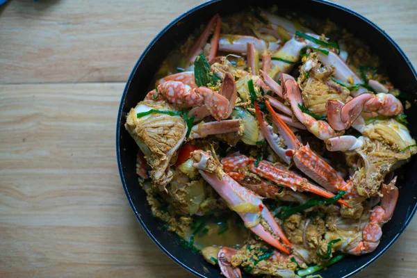 Stock image Stir-Fried Crab with Curry Thailand Spicy Seafood close up