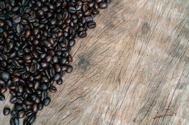 Ağaç kabuğundaki kahve çekirdeği fotokopi alanı içecek endüstrisi