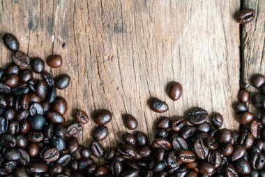 Ağaç kabuğundaki kahve çekirdeği fotokopi alanı içecek endüstrisi