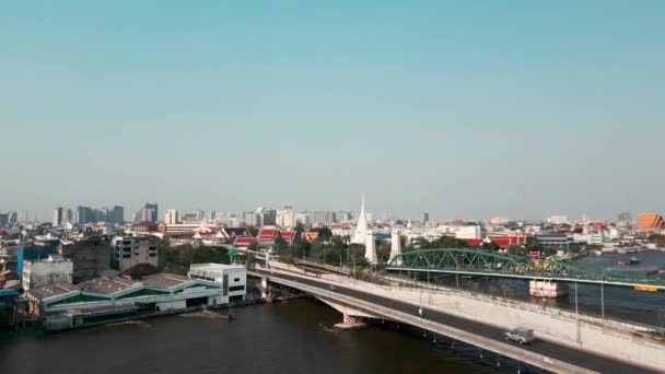 泰国曼谷美丽城市的航拍 视频剪辑
