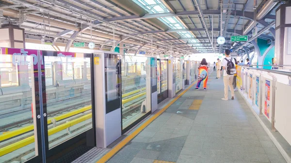 stock image BTS city train platform city transport in Bangkok Thailand