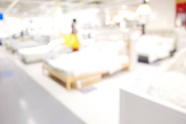 Soyut bulanık ev marketi kanepe ve ev içi iş geçmişi ile