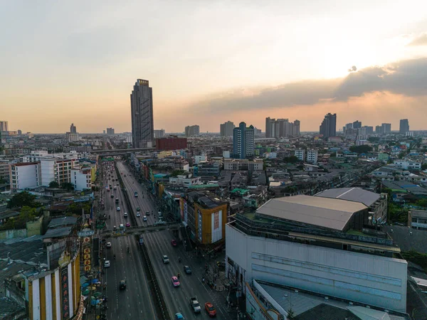 Будівля Міста Транспортним Видом Тхонбурі Бангкок Таїланд — стокове фото