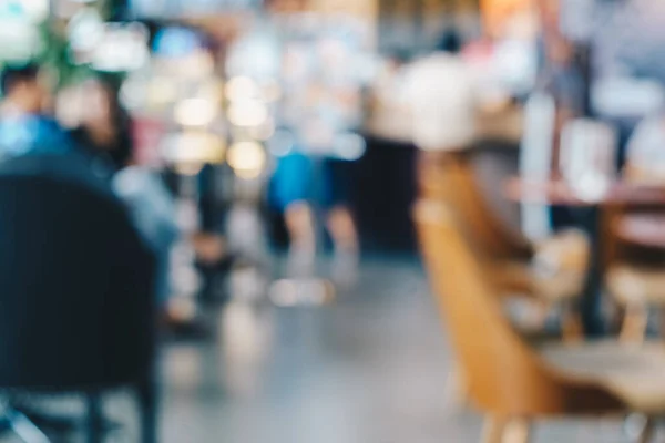 Stock image Abstract vintage blurred cafe restaurant with people customer defocus background