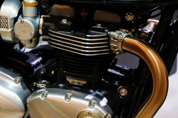 Vintage Moteur Moto Close Industrie Des Transports — Photo