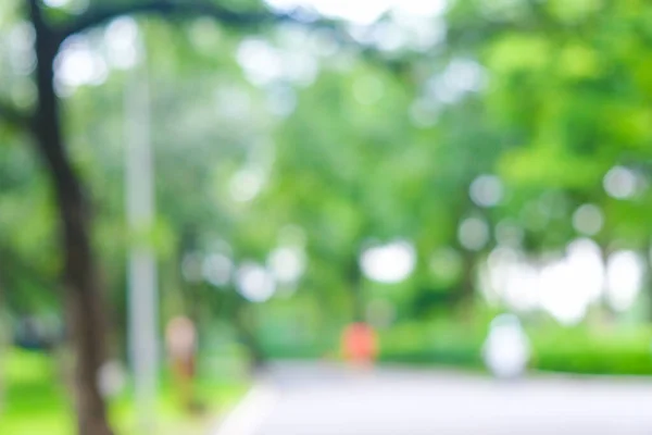 stock image Blurred walk run pathway in city green tree park nature background