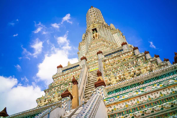 Pagoda Arun Temple Colorful Historical Porcelain Pagoda Wat Arun Temple — Stockfoto
