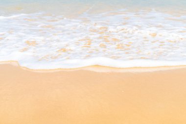 Sea wave white sand beach summer vacation Phuket Thailand