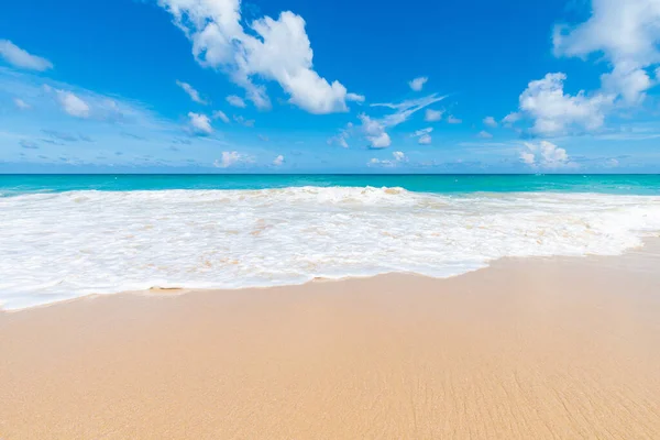 White Sand Beach Blue Sky Summer Vacation Phuket Thailand — Stock fotografie