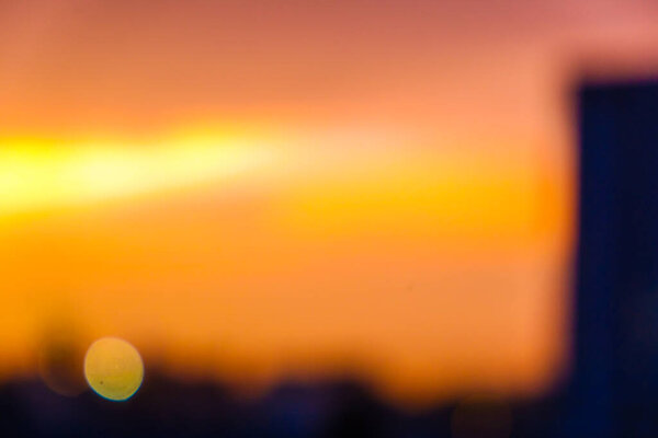 Abstract blurred sunset sky background
