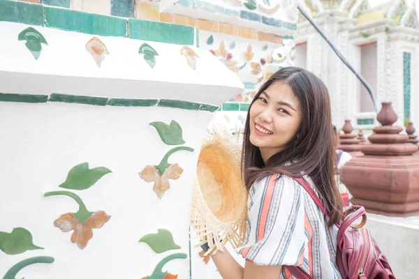 Бангкоке Тайская Женщина Путешествует Тайском Соблазне — стоковое фото