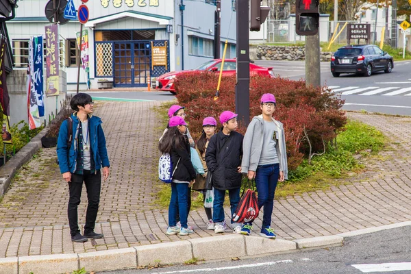 Nikko Tochigi Japão Outubro 2016 Pessoas Visitam Chuzenji Onsen Cidade — Fotografia de Stock