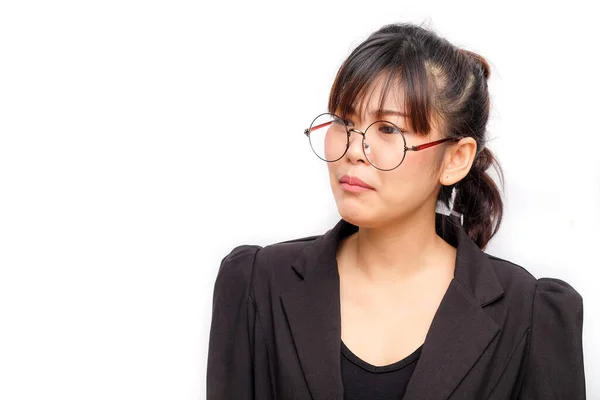 Les Femmes Asiatiques Émotion Faciale Divers Visage Humeur Sur Fond — Photo