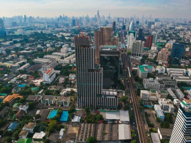 Bangkok, Tayland şehir manzarası, hava manzarası 