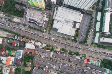 Modern apartman binalarının hava manzarası