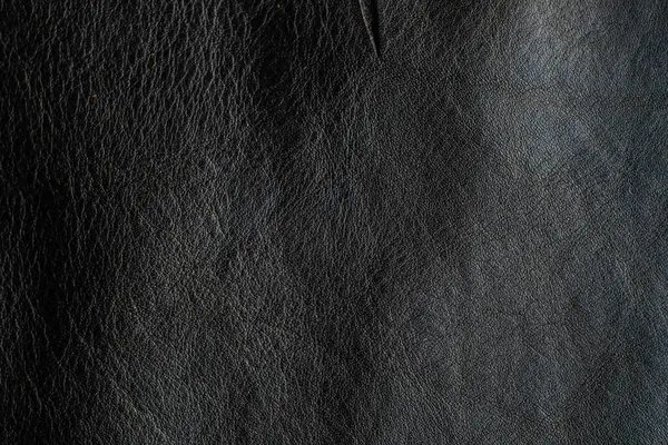Černá Pravá Kráva Kožené Pozadí — Stock fotografie