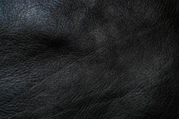 Zwarte Echte Koe Lederen Achtergrond — Stockfoto