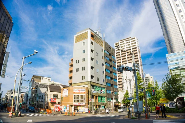 Moder Edificios Oficinas Contra Cielo Azul Tokio Japón — Foto de Stock