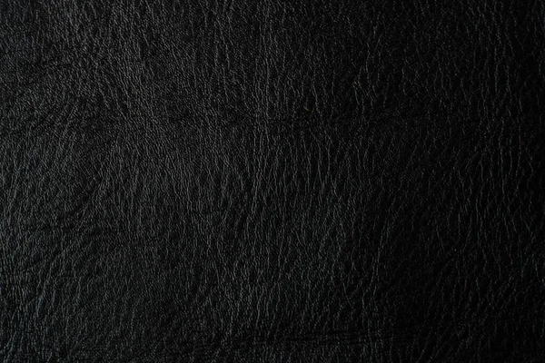 Echte Zwarte Koeienhuid Lederen Achtergrond — Stockfoto