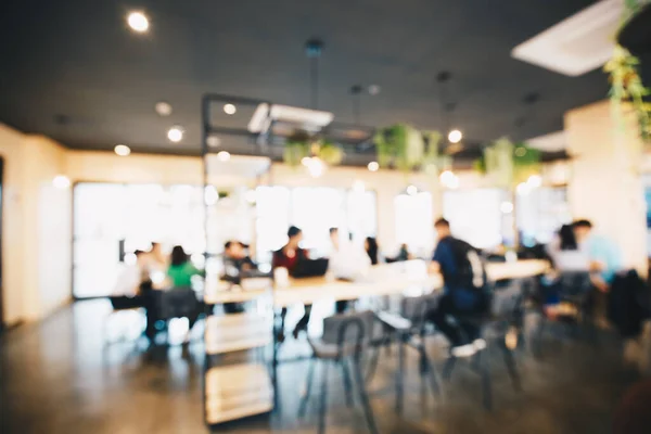 stock image Abstract blurred view of people sitting in cafe