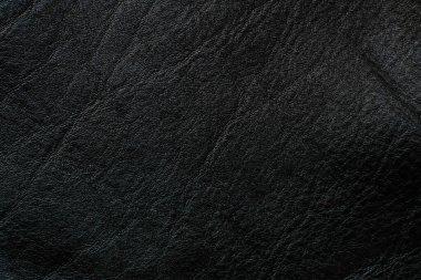 Hakiki siyah sığır derisi arka plan tam tahıllı deri doku gerçek deri.