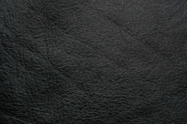 Pravá Černá Hovězí Kůže Pozadí Plná Kůže Textura Luxusní Skutečné — Stock fotografie