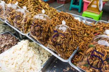 Deniz ürünleri sonrası ürün piyasa yerel balıkçılık Köyü, Tayland