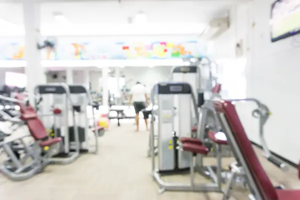 Modern Bir Spor Salonu Odası Ekipmanları Sağlıklı Kavramı Ile Bulanık — Stok fotoğraf