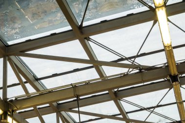 Havalimanı metal çatı yapısı bina içinde Gavanize çatı kiremit çelik