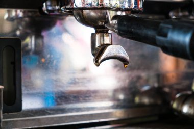 Kahve makinası endüstriyel araç kahve ve içki hazırlama, yiyecek ve içecek konsepti