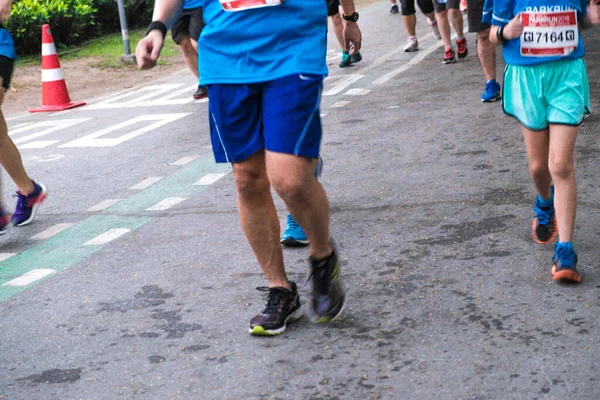 Grupo Personas Maratón Correr Actividad Personas Pies —  Fotos de Stock