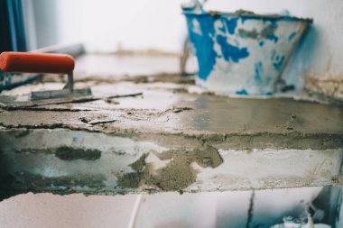 Çimento sıva iç yenileme ekipman yeni ev inşa endüstrisi ile çalışıyor