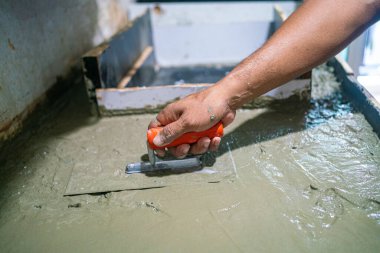 Çimento sıva iç yenileme ekipman yeni ev inşa endüstrisi ile çalışıyor