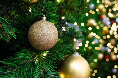Lüks çam ağacı dalında Noel mücevherleri 