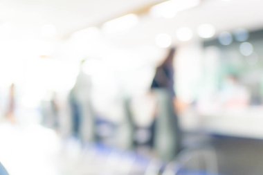 Modern hastane sağlık geçmişinde bulanık kabul bekleme odası