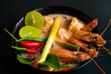 Spicy shrimp in milk curry Tom Yum Kung asian spicy food