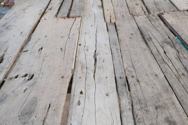 Boş, eski, kahverengi, gerçek, ahşap, zalim, duvar kâğıdı arka planı.