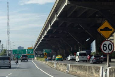 Şehir gişesi yol yapımı sanayi Bangkok Tayland