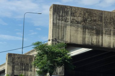 Şehir gişesi yol yapımı sanayi Bangkok Tayland