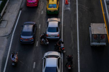 Babgkok Tayland hava sahasında trafik sıkışıklığı