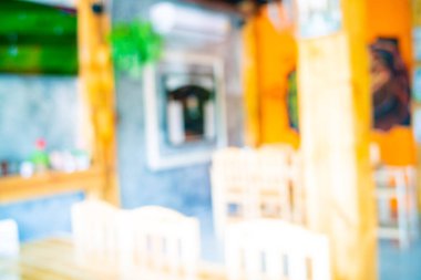 Bokeh Light Kafe arka planında bulanık, soyut bir kafe.