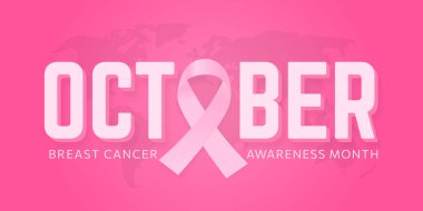 Göğüs Kanseri Farkındalığı Ay Tipografi Tasarımı