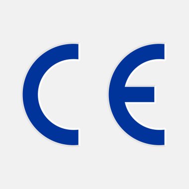 CE İşaretleme. Avrupa Uygunluk Sembolü. Sertifika Mark Avrupa Ekonomik Alanı (AÇA). Orantılı ve Geometrik Kurallar Vektör Sembolüne Göre CE Harfleri Oluşturuldu