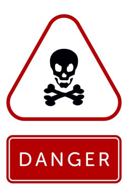 Tehlike, Uyarı, Dikkat. Tehlike işaretleri ve sembolleri. Vektör Simgeleri