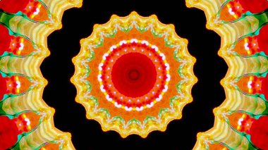 Geometrik tasarım, vektör kaleydoskop mozaiği, soyut mozaik arkaplan, renkli fütüristik arka plan, geometrik üçgen deseni. Mozaik doku. Lekeli cam etkisi. Soyut fraktal kaleydoskop. soyut renkli kaleydoskop arkaplanı