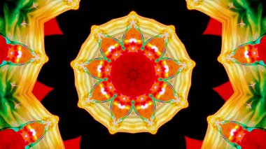 Geometrik tasarım, vektör kaleydoskop mozaiği, soyut mozaik arkaplan, renkli fütüristik arka plan, geometrik üçgen deseni. Mozaik doku. Lekeli cam etkisi. Soyut fraktal kaleydoskop. soyut renkli kaleydoskop arkaplanı