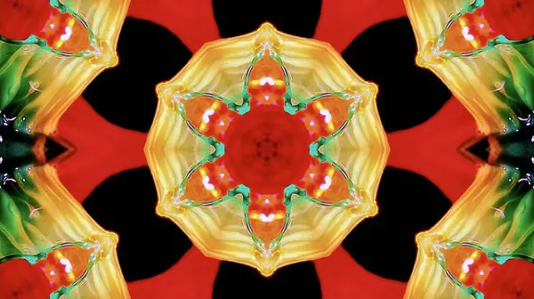 Geometriai Tervezés Vektor Kaleidoszkóp Mozaik Absztrakt Mozaik Háttér Színes Futurisztikus — Stock Fotó