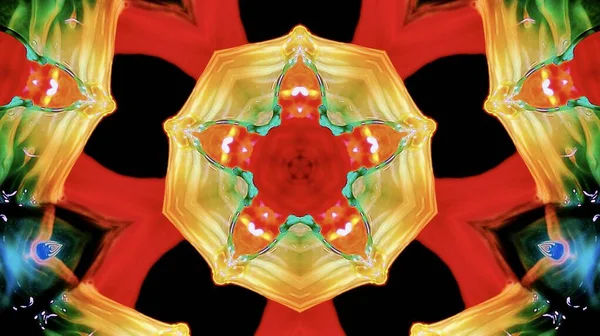 Geometrische Vormgeving Vector Caleidoscoop Mozaïek Abstract Mozaïek Achtergrond Kleurrijke Futuristische — Stockfoto